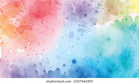 watercolor background with many different colors
