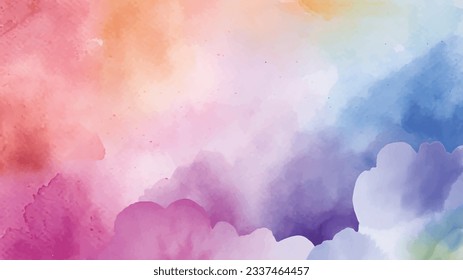 watercolor background with many different colors