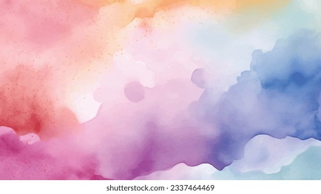 watercolor background with many different colors