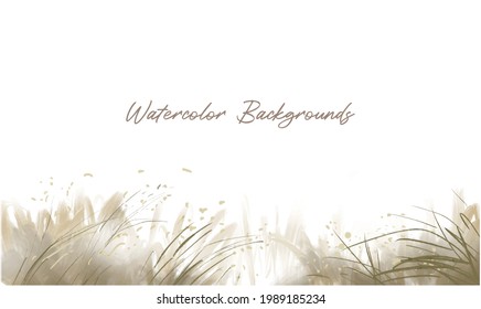 watercolor background, mountain green forest and swamp river. for print wall posters, media presentations, brochures, postcards, wall paper, invitation card designs.