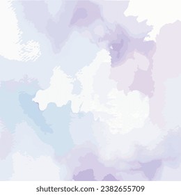 Watercolor background off white, pale blue and lilac color 22