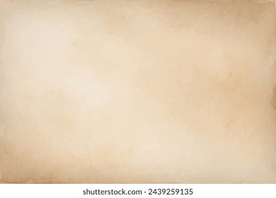 Watercolor background old paper marble beige wall pattern texture. Rough parchment vintage old paper cardboard background