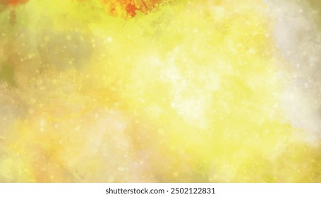 .watercolor background with orange and yellow color. Yellow or orange watercolor background texture.