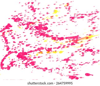 Watercolor Background with pink color blots for your design