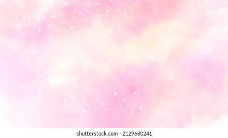 Watercolor background. pink pastel mottled border texture and blurred grunge design in old vintage backgrounds.