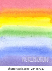 watercolor background rainbow
