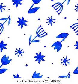 Watercolor background. Seamless Vector. Watercolor seamless floral vector background. Can be used for wallpaper, background, surface textures, pattern fills, pack, web page