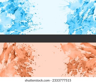 Watercolor background. A set of layouts for the design of postcards, invitations, covers, posters, flyers, posters and creative creative design