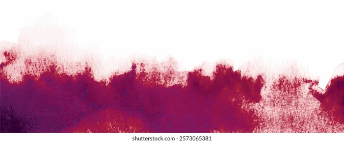 Watercolor background with a textured, artistic style. The background features deep red and white colors, creating a vivid and dynamic background. Minimal watercolor paint texture background vector