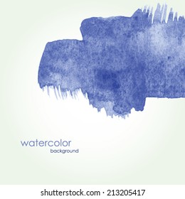 Watercolor background in vector 