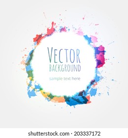 Watercolor background vector design hand drawn