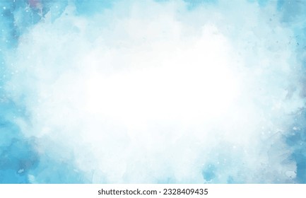Watercolor Background Vector Design Template