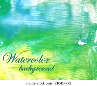 Watercolor background. Vector eps 10.