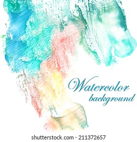 Watercolor background. Vector eps 10.
