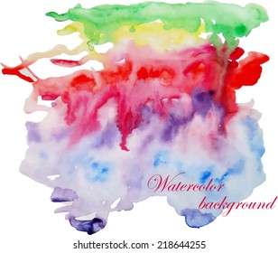 Watercolor background. Vector eps 10.