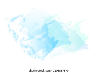 watercolor background. Vector illustration.