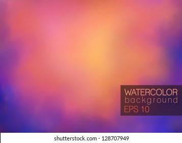 Watercolor background - vector illustration.