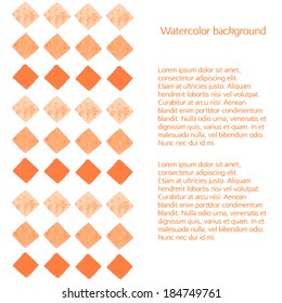 Watercolor background. Vector illustration.
