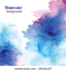 Watercolor background. Vector illustration