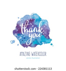 Watercolor background. Vector illustration
