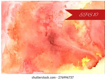 Watercolor background. Vector illustration