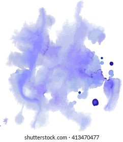 Watercolor background, vector illustration