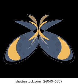 Watercolor background. Vector illustration. Set colorful butterflies