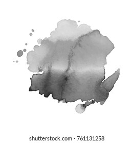 Watercolor background. Vector watercolor stain. 