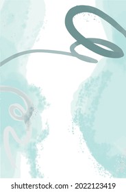 Watercolor background vectorized with transparent background.