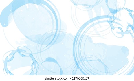 Watercolor background of water image Vector illustration