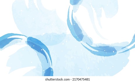 Watercolor background of water image Vector illustration