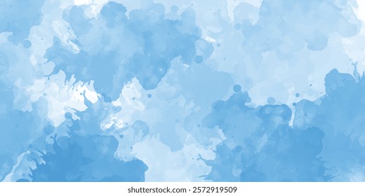 Watercolor background in white and gray painting with cloudy distressed texture and marbled grunge, soft fog or hazy lighting and light grey colors 
