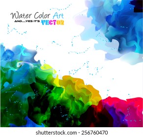 Watercolor Background and yes... it's vector! To use for poster, flyer background, page covers, letterheads, hipster stuff, business cards, brochures template and so on
