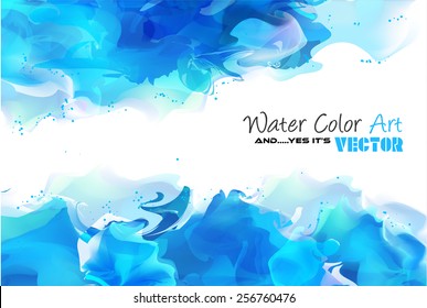 Fondo de color de agua y sí... ¡es vector! Para usar para afiches, fondo de volante, portadas de página, membretes, material hipster, tarjetas de visita, plantilla de folletos, etc.