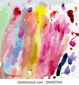 Watercolor background for your design. Vector illustration