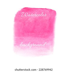  Watercolor background.Banner.Vector illustration