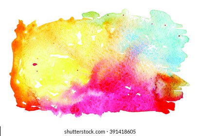 watercolor  backgrounds, yellow-blue-pink abstraction