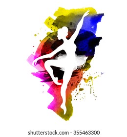 watercolor ballerina