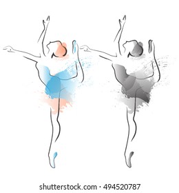  watercolor  ballet 
