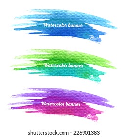Watercolor banner