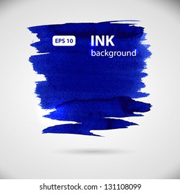 Watercolor banner with copy space. Vector illustration.