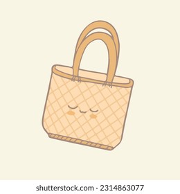 watercolor of basket, hand drawing cute basket, basket isolated
