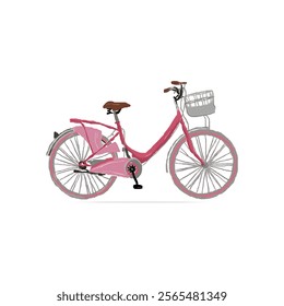 A watercolor bicyle illustration clipart