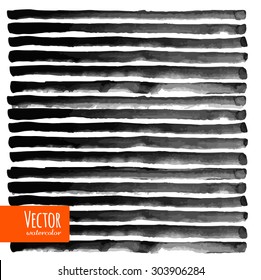 Watercolor black strips