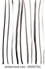 Watercolor Black Strips Background. Vector EPS 10