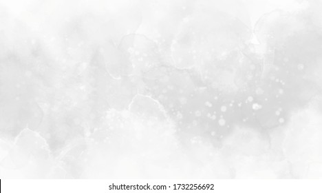 Watercolor black and white abstract background, paint canvas. Gray scale illustration. Abstract aquarelle texture grayscale backdrop. Paintbrush handmade technique splatter. Dispersed grunge wall.