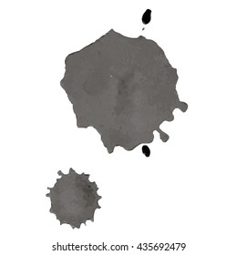 Watercolor black and white backgrounds. Vector illustration.