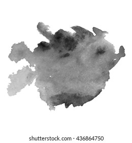 Watercolor black and white backgrounds. Vector illustration.