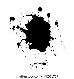 Watercolor black and white backgrounds. Vector illustration.