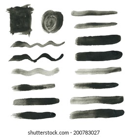 Watercolor Blobs, Vector Illustration